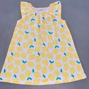 Hanna Andersson Lemon Print Nightgown | Girls Size 4 | Summer Print